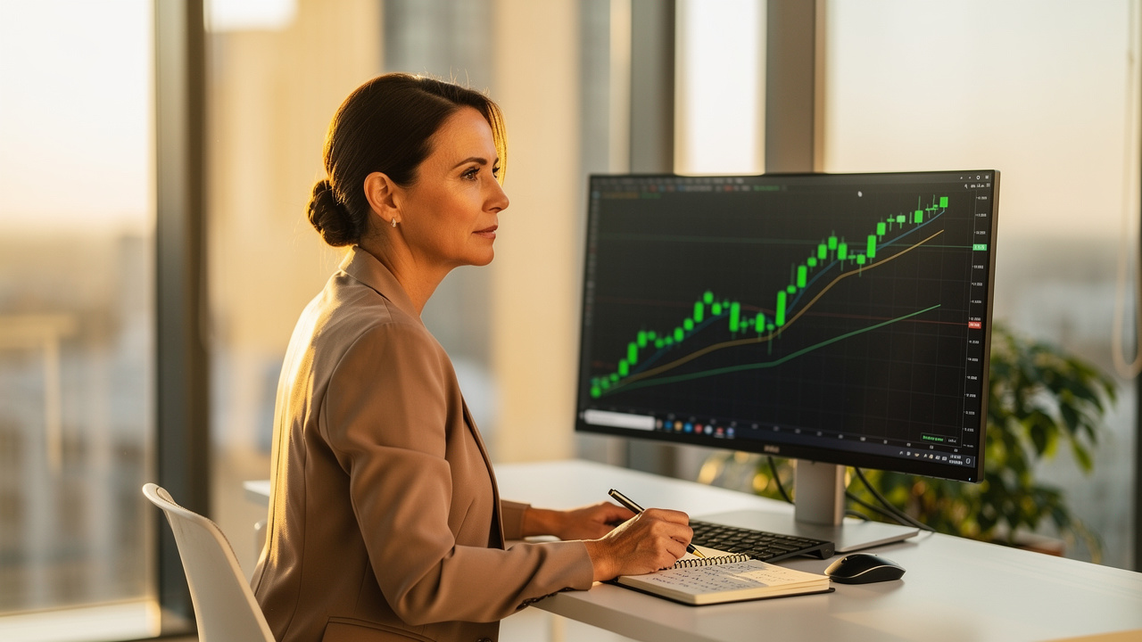 Trader disciplinata con psicologia del trading